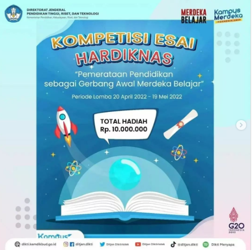 info lomba essay gratis 2022